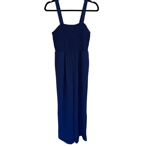 Boho Jumpsuit Navy Blue Large - Picture 1 of 6